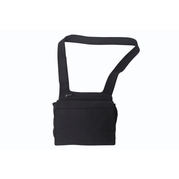 Miu Miu Handbags - Miu Miu Black Shoulder Embossed Bag Logo Miu Lycra